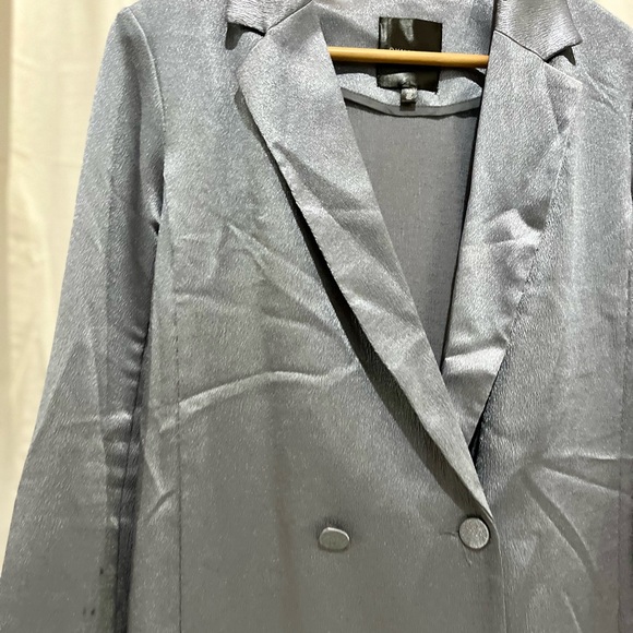 DYNAMITE blazer dress grey metallic small - Picture 2 of 5